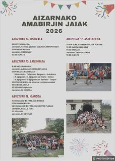   Atera dute aurtengo Amabirjina  jaietako egitaraua. Irakurri eta herri txiki bateko jaiekin gozatzeko benetako aukera izango da  bertan.Animatu����.