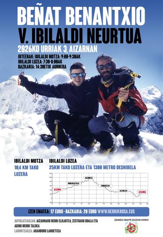 Urriak hiru, Be�at eta Benantxion omenezko ibilaldia dago antolatuta Aizarnan. Irteerak eta arauak jakiteko irakurri egitaraua.