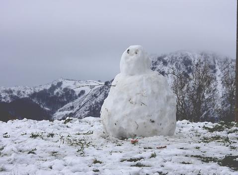 Errege  egunean egindako elurrarekin, panpina  polit bat   ikusi dut Sorabil baserri inguruan. Aspaldia ez du elur asko egin eta oraingoan mendiak dena zuritu ditu eta haurrak gozatu dute berarekin. 7/01/2026