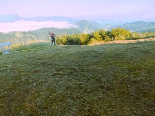 Azken urtetako ohiturari eutsiz, aurten ere garbitu du Santa Engrazirako bidea eta gaina ermitako auzo lan taldeak